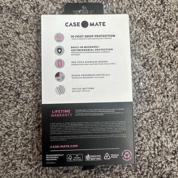 NIB- iPhone 12 Pro Max casemate phone case + BONUS CASE - Picture 2 of 6